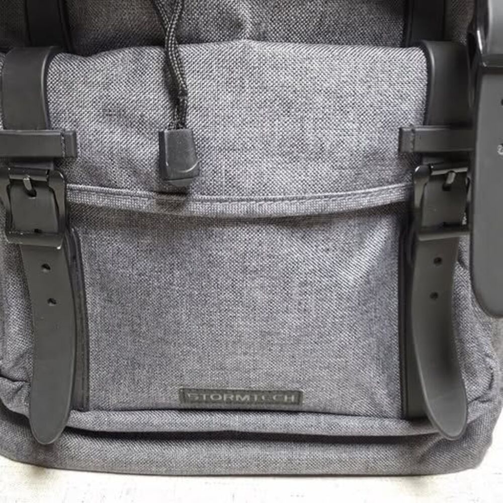 Stormtech Gray Backpack Rucksack Buckle/Drawstring/Zip Adjustable Strap Lined - Picture 2 of 6
